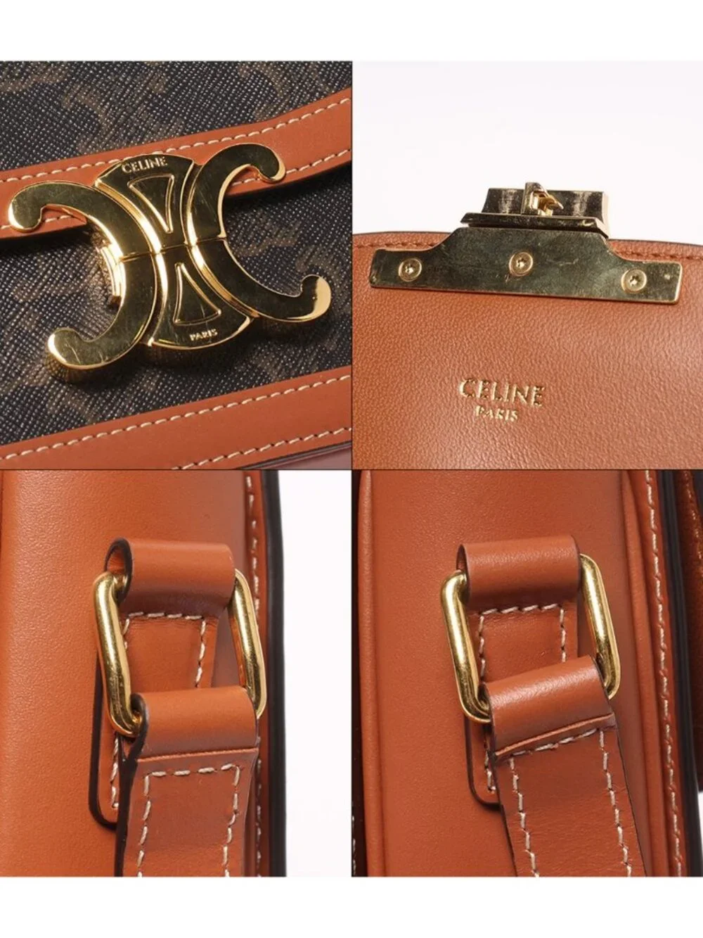 Celine Shoulder Bag Crossbody Teen Triomphe